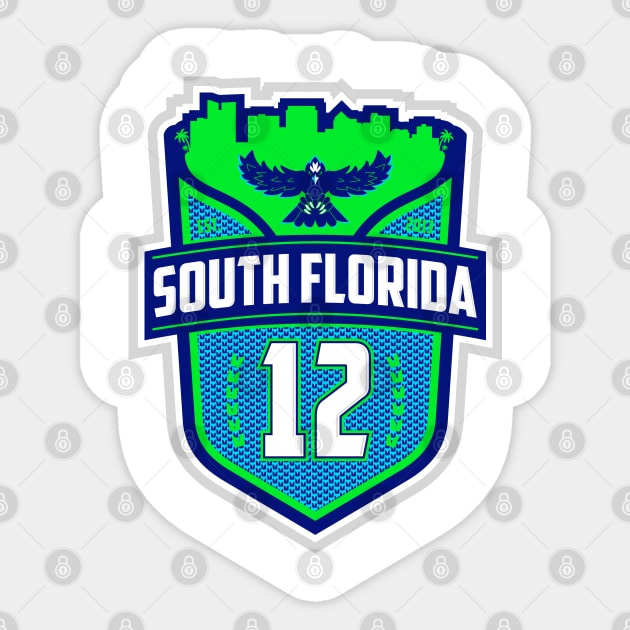South Florida 12s Sticker by humbulb